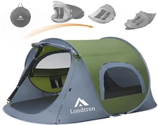 Pop Up Tents for Camping 1 Person Waterproof Military Popup Tent Camping Easy...