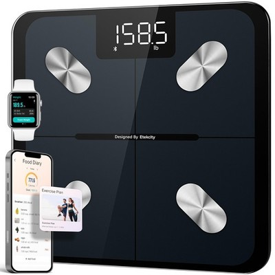 Etekcity Smart Scale for Body Weight, FSA&HSA Eligible, 11 x 11 inches, Black