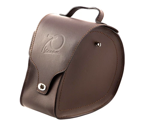 Vespa PX 70th Anniversary Brown Leather Tunnel Bag Floor Bag New 606420M010