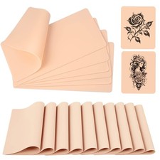 30 Pcs Blank Tattoo Practice Skin - 7.5x5.7 in Soft Double Sided Beige