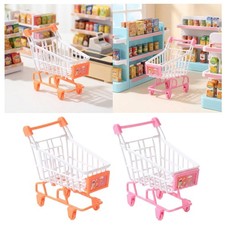 Mini Shopping Cart Handcart Play House Toys Stationery Photography Prop Multi