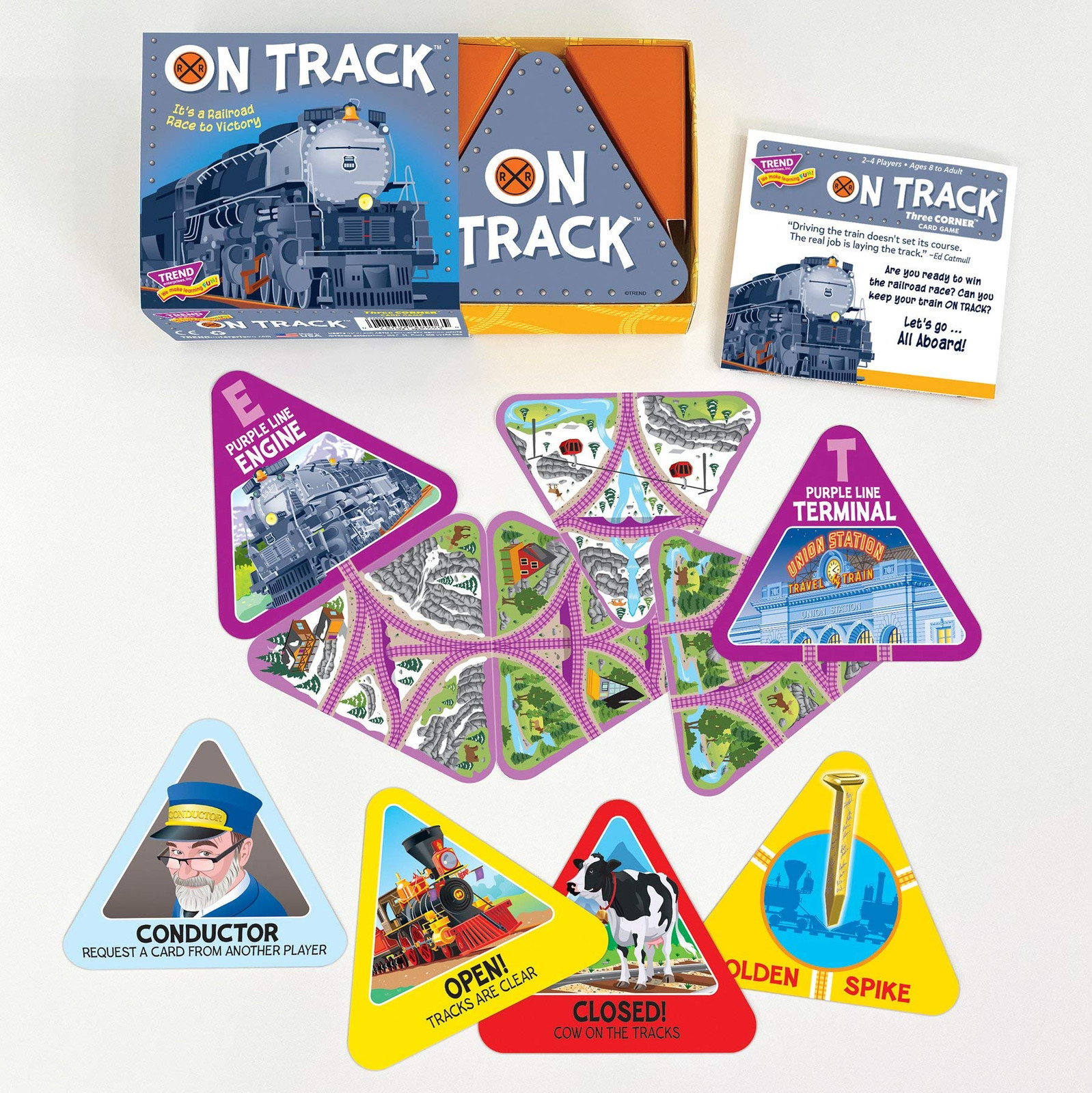 ON Track Three Corner Strategy Game by , Inc. - Family-Friendly Card Games-image