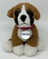 Nintendogs Boxer Puppy Dog Pink Collar Plush Stuffed Animal Nintendo 8  NO SOUND