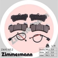 Zimmermann 23693.165.2 Bremsbelagsatz FüR Porsche Audi VW Q7 Cayenne Touareg