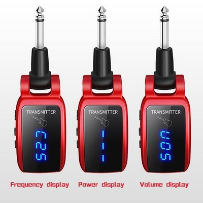 Wireless Guitar System LED Screen15-Ch UHF Wireless Guitar Transmitter Receiver