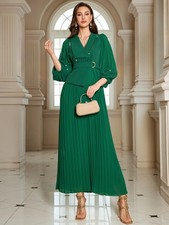 Muslim Caftan Jalabiya Abaya Dubai Women Long Dress Robe Kaftan Party Prom Gown