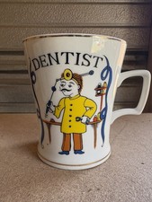 Vintage Japanese Porcelain Dentist Occupation Mug