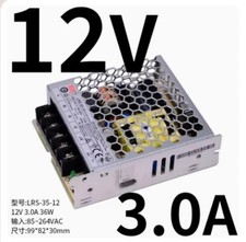 1pc MEAN WELL LRS-35-12 12V 3A Switching Power Supply 36W
