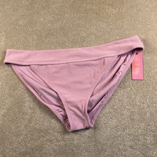 Bikini Bottoms Banded Hipster Terry Cloth Orchid Pastel Purple NWT Solid XXL