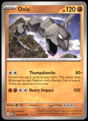 Onix 095/165 Uncommon Scarlet & Violet 151