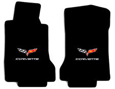 F&uuml;r Corvette C6 Fu&szlig;matten Teppiche 2005-2013 VELOURS Logos Stickung, Autoteppich