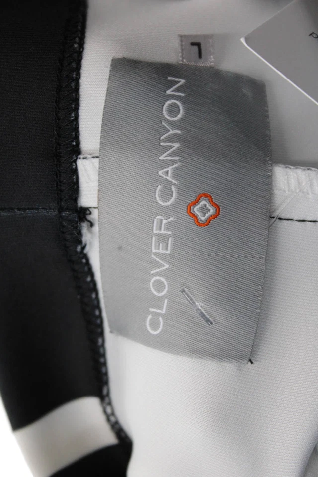 Clover Canyon Womens Floral Pull On Knee Length A-line Skirt Black Multi Size L - Image 4 of 4