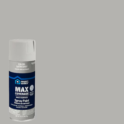 Project Source Satin Gray Oil-based Spray paint ( NET WT. 12-oz )