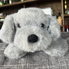 VG 18” Commonwealth Puppy Dog Plush Lab Gray Floppy Fuzzy Stuffed Vintage