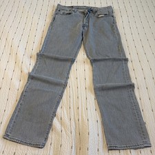 Vintage Levi's 501xx Jeans Grey Wash Denim Straight Leg Button Fly Men's 32x30