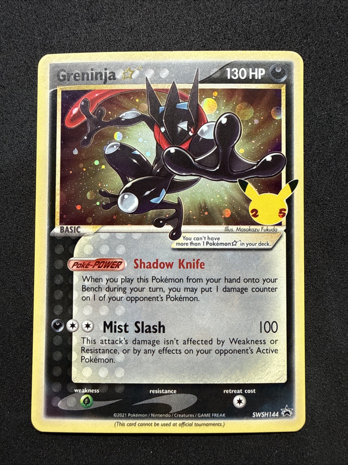 Pokemon Greninja Star SWSH144 Sword & Shield Promo Holo 130 HP English 2021