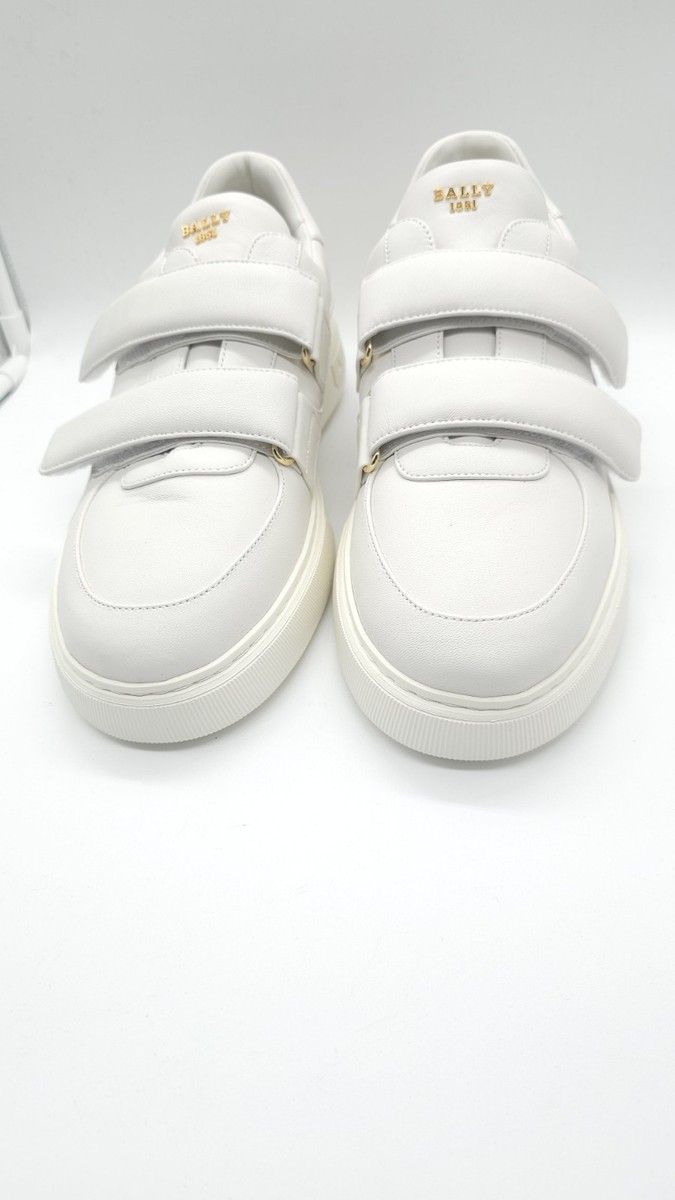 Bally Maylor Men's Lamb Leather Sneakers Shoes White US 11