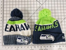 Beanie Seattle Seahawks New Era 1 Adult  1 youth Rare original nfl football