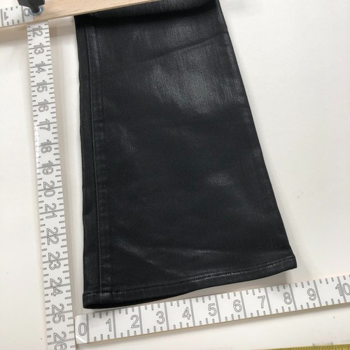 Madewell Mid Rise Kick Out 29P NEW (Fits 32W 25L) Waxed Coated Mid Rise Jean Bla - Picture 6 of 12