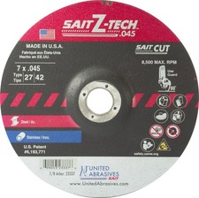 United Abrasives 23337 7x.045x7/8 Z-Tech High Performance Cutting Wheel 50 pack