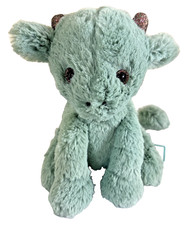 Jellycat Starry Eyed Dragon Sparkle Glitter Eye Wings Horn Teal Green Plush