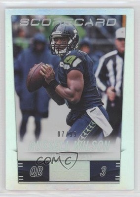 2014 Panini Hot Rookies Scorecard /99 Russell Wilson #193 2q0
