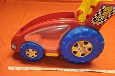 Vintage Shelcore Funny Truck/Block Toy-Engine Revs, Tires Squeal, Takes Off  
