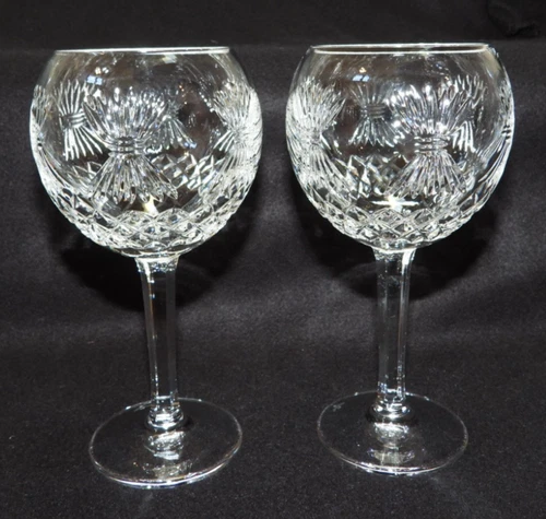 Vintage Waterford Crystal Millenium Series Harvest Wheat Water Goblet Wine Glass