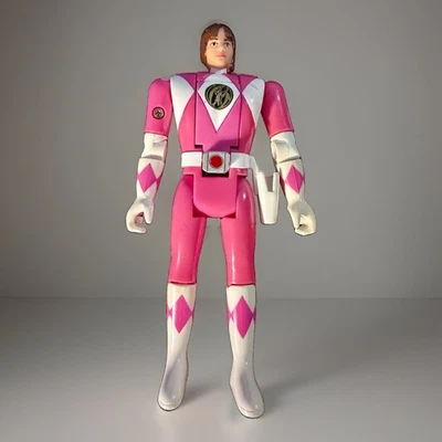 1993 Bandai Pink Auto Morphin Kimberly Flip Head Power Ranger 5.5” Figure - Image 1 of 4