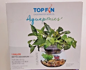 Topfin Aquaponics Betta Aquarium 1 Gallon