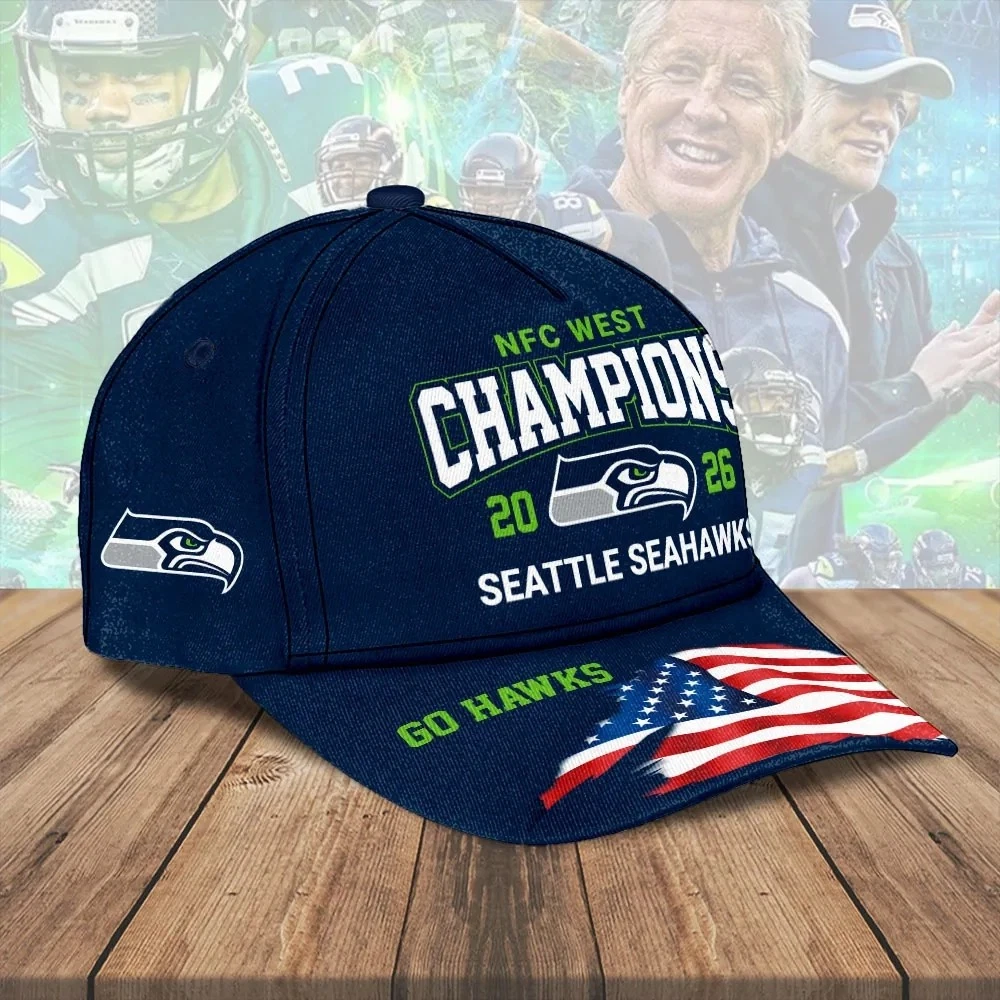 Seahawks 2025 West Champions Classic Cap