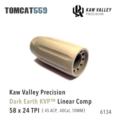Kaw Valley Precision KVP Linear Comp Dark Earth DE-LINEAR 45/40/10MM  5/8X24 TPI
