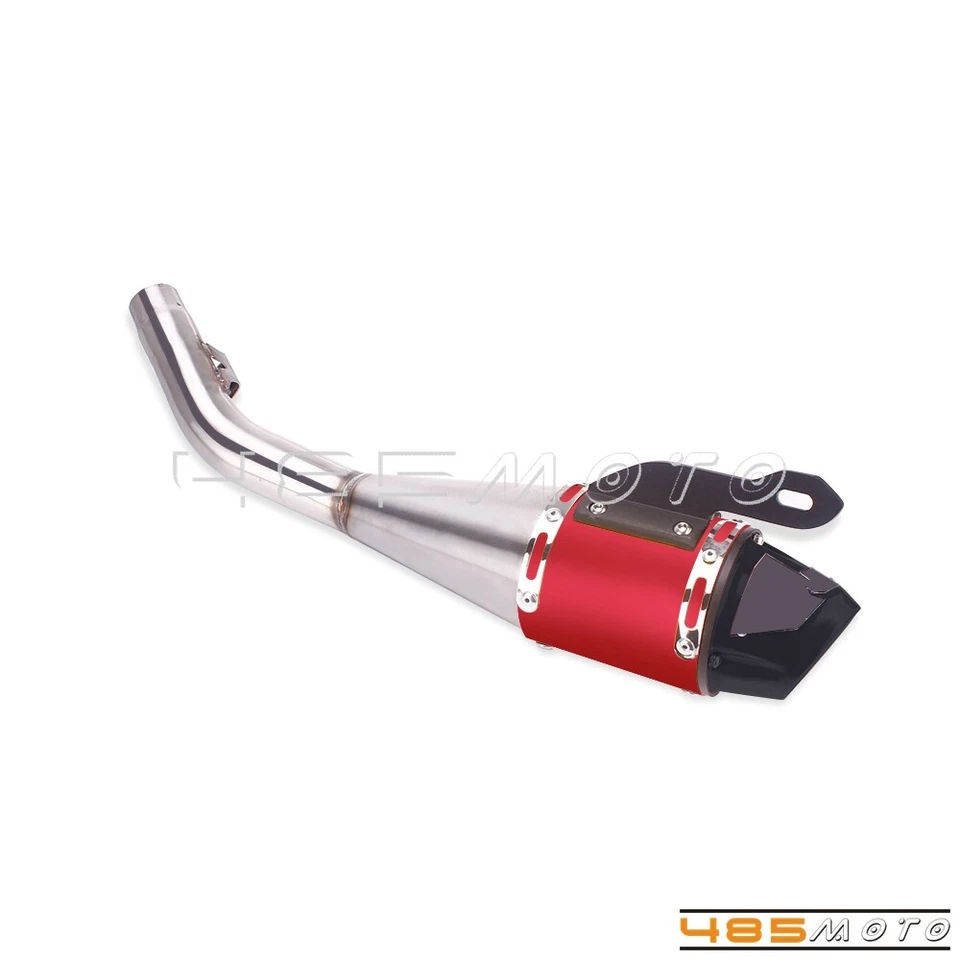 Sistema de escape silenciador completo tubo deslizable para Honda CRF230F 2008-2020 cromo Foto 3 de 4