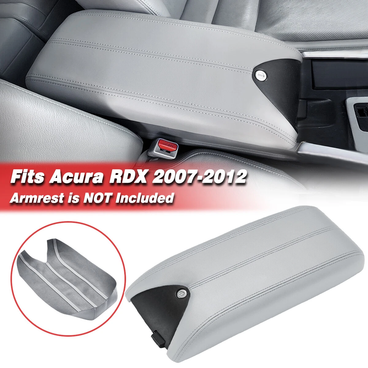 Tapa De Reposabrazos De Cuero Beige Para Acura RDX 2007-2013 ¡Renueva Tu Interior!