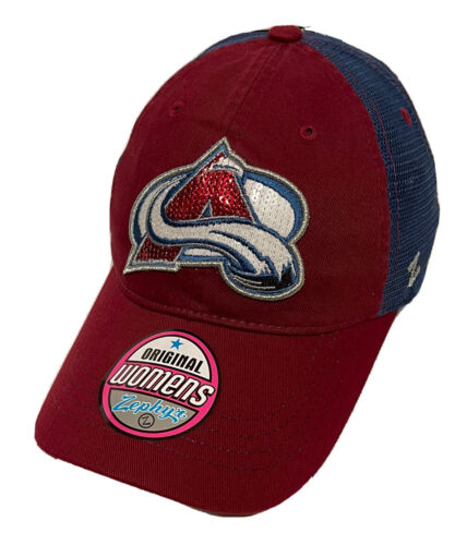 Zephyr NHL Colorado Avalanche "Glimmer" Womens Curved Bill Adjustable Hat NWT