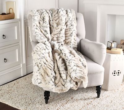 Hotel duCobb Oversized Luxury Faux Fur Throw by Dennis Basso