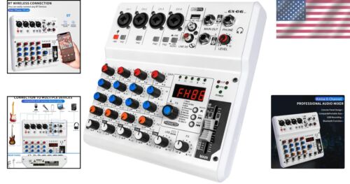 6-Channel Portable Audio Mixer with 99 Effects for Live Streaming & Podcasting - Picture 2 of 11