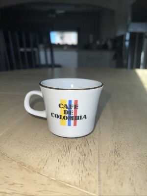 Vintage Corona Cafe de Colombia Porcelain Espresso Cup