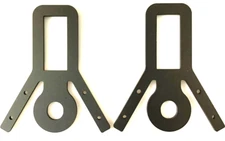 2 PCS Steel Shooting Target Stand Brackets for 2x4 Boards & 3/4" ID SCH40 Pipe