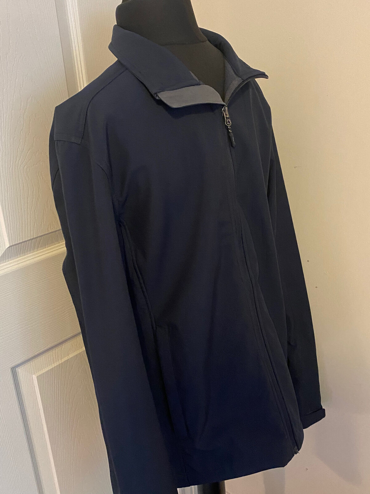 Elevate Men's Navy Softshell Jacket Medium Water … - image 3
