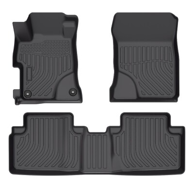 3D Floor Mats Carpets For 2012-2015 Honda Civic TPE Rubber All Weather Liners