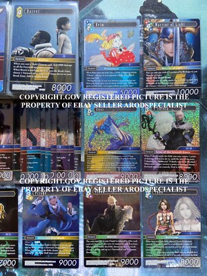 FINAL FANTASY TCG FFTCG OPUS 19 XIX FROM NIGHTMARES COMPLETE FOIL