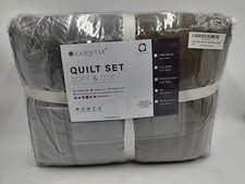 NEW Kasentex Ultra Soft Quilt Set in Cub Oversized QUEEN w/Two Shams