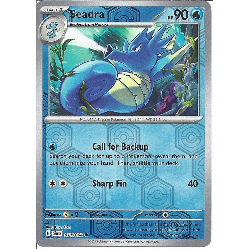 011/064 Seadra (Reverse Holo) Card | Shrouded Fable : Pokemon Trading Card Game