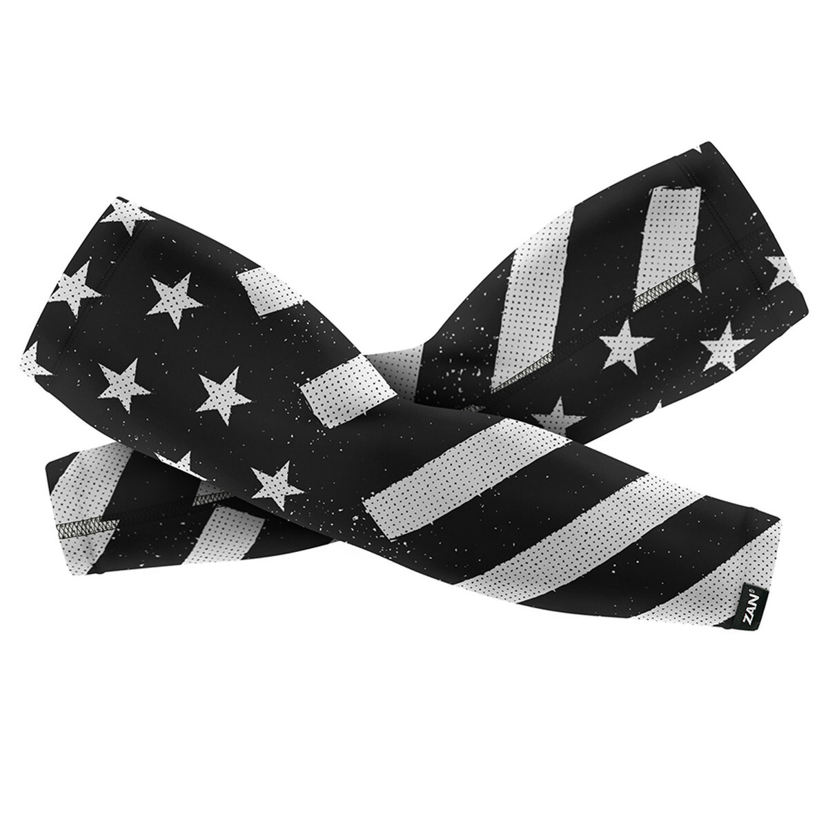 Zan® Arm Sleeve SportFlex® Series Black & White Flag Large