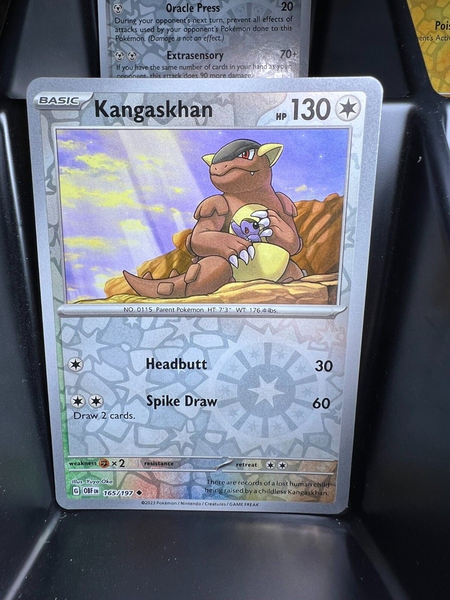 Kangaskhan 165/197 SV03: Obsidian Flames Reverse Holo for