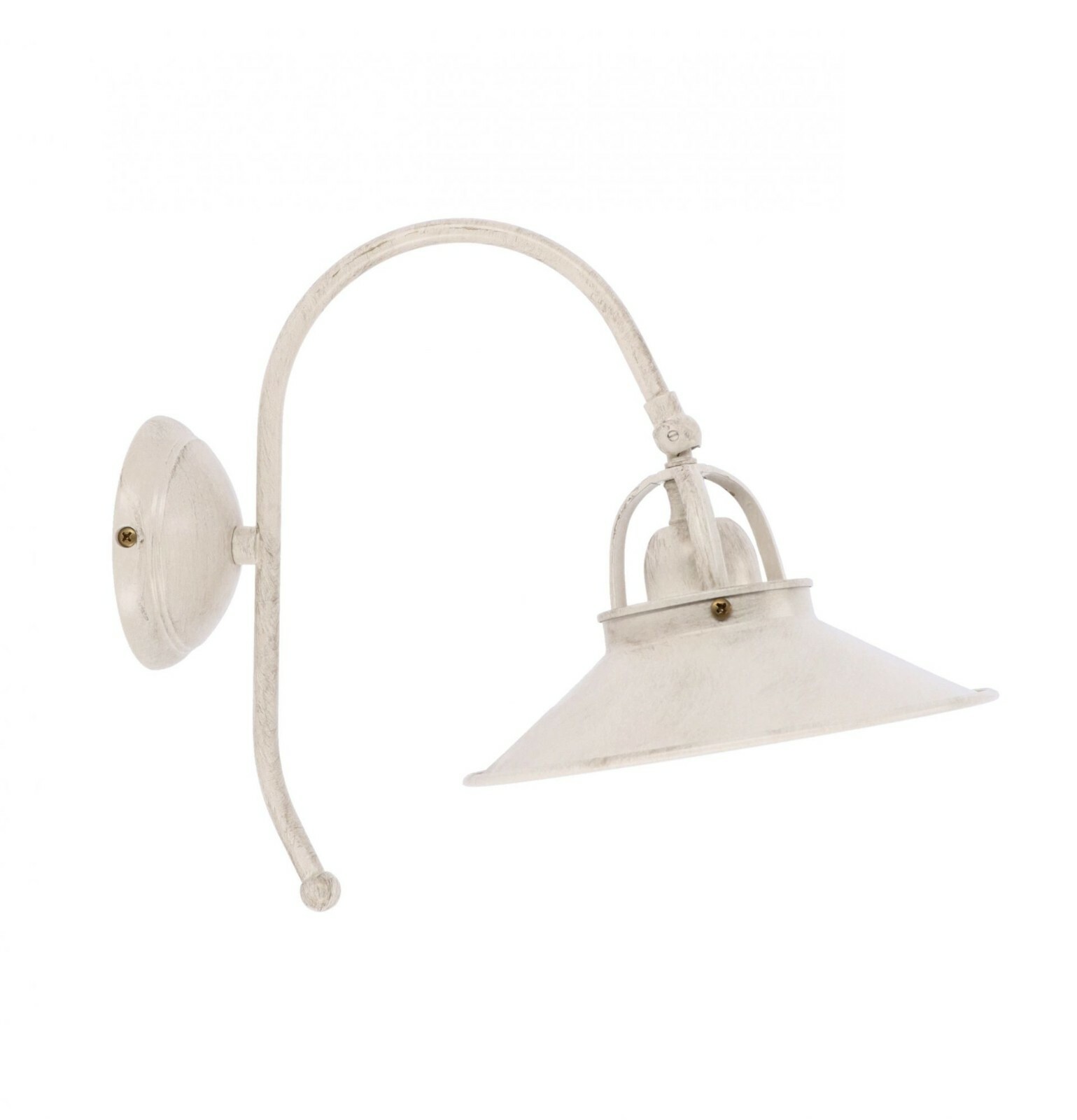 Applique Professionale Parabola 20cm Bianca Laccata Orientabile
