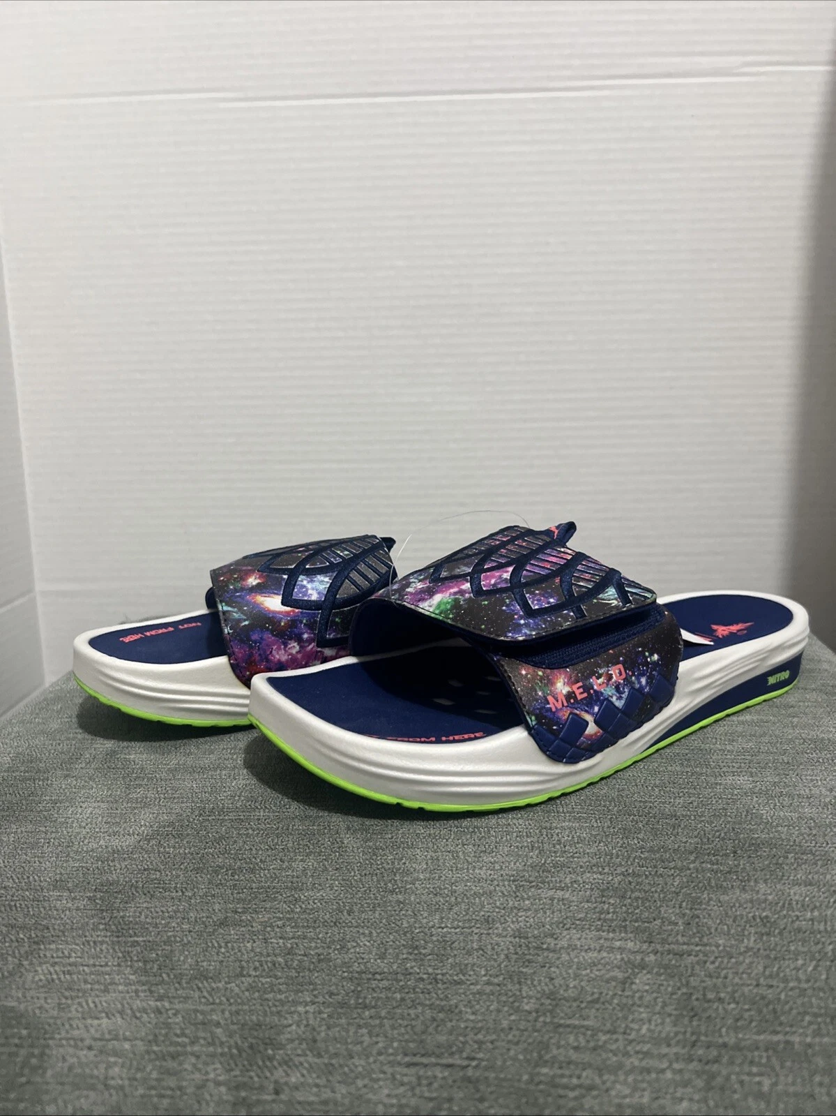 Sandali uomo Puma Lamelo Ball X Nitrocat V logo grafico slide 38569 taglia 11