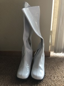 ebay white gogo boots
