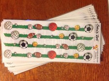 10 Suzys Zoo Scrapbooking Border Stickers: sports